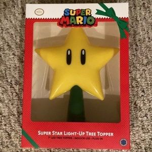 Super Mario super star light up tree topper